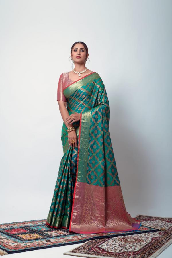 Rajpath Anika Festive Wear Weaving Silk Saree Collection